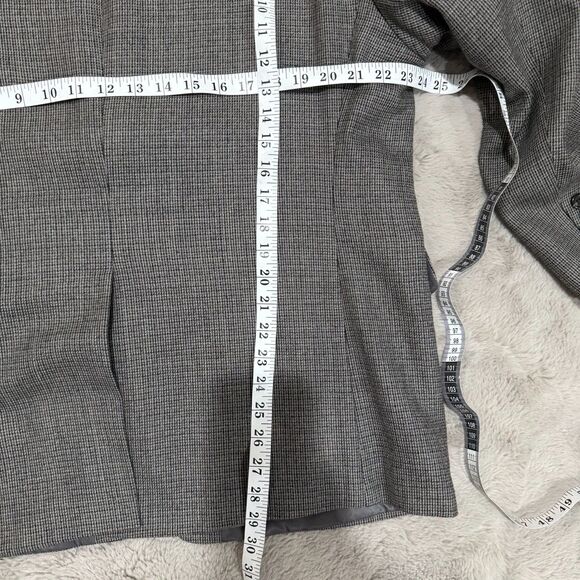 Lauren Ralph Lauren Men’s Houndstooth‎ Blazer 44S 100% Lambswool Gray Sport Coat - Picture 10 of 10